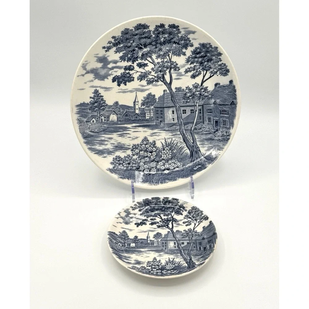 Vintage Holmar English Village Blue 10